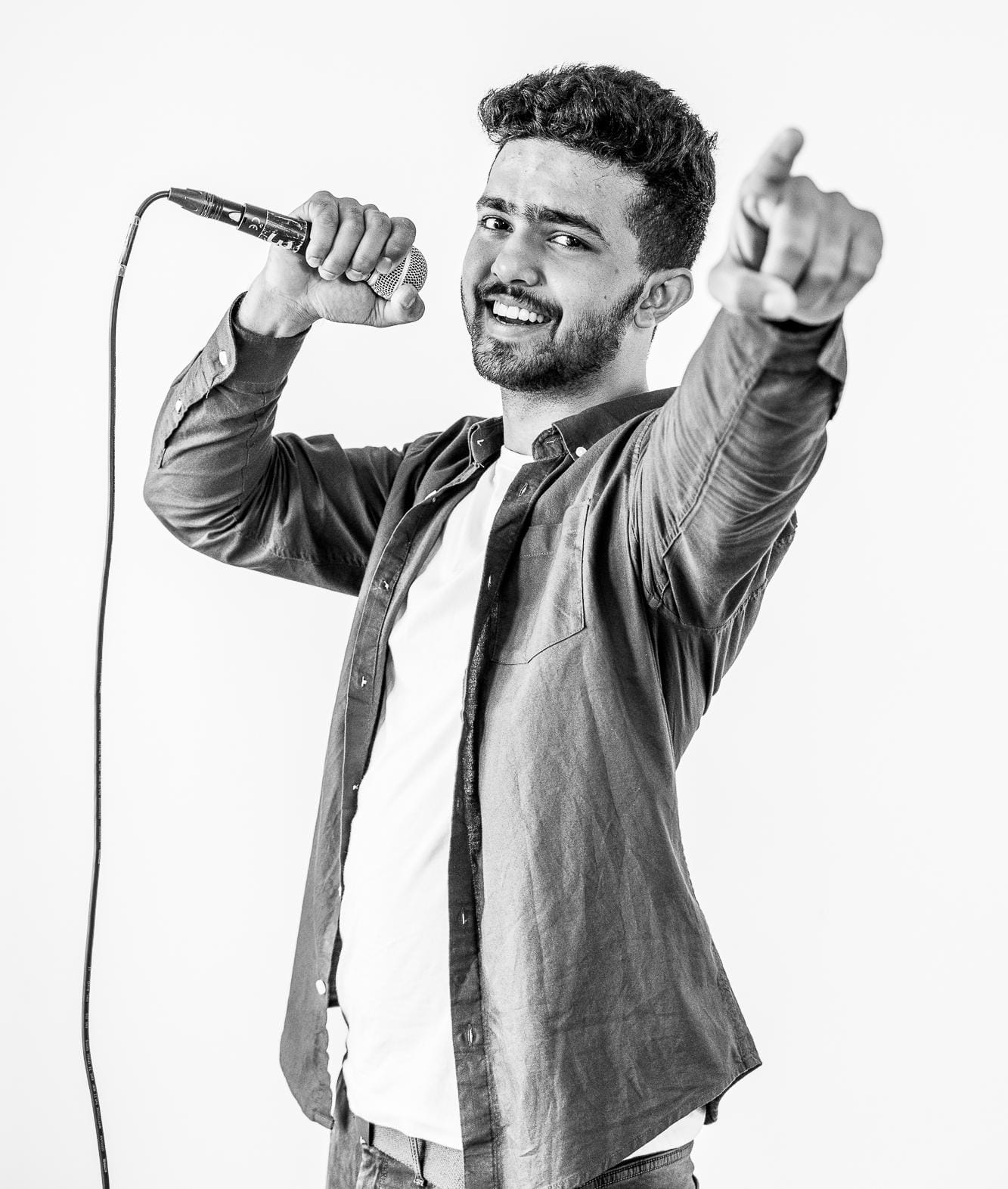 John Paul performing music